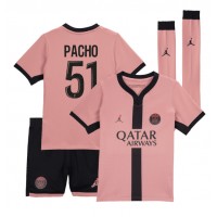 Maglie da calcio Paris Saint-Germain Willian Pacho #51 Terza Maglia Bambino 2024-25 Manica Corta (+ Pantaloni corti)